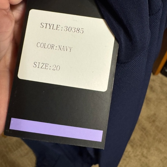 Mother of Bride Floor Length Navy Dress - Picture 7 of 7